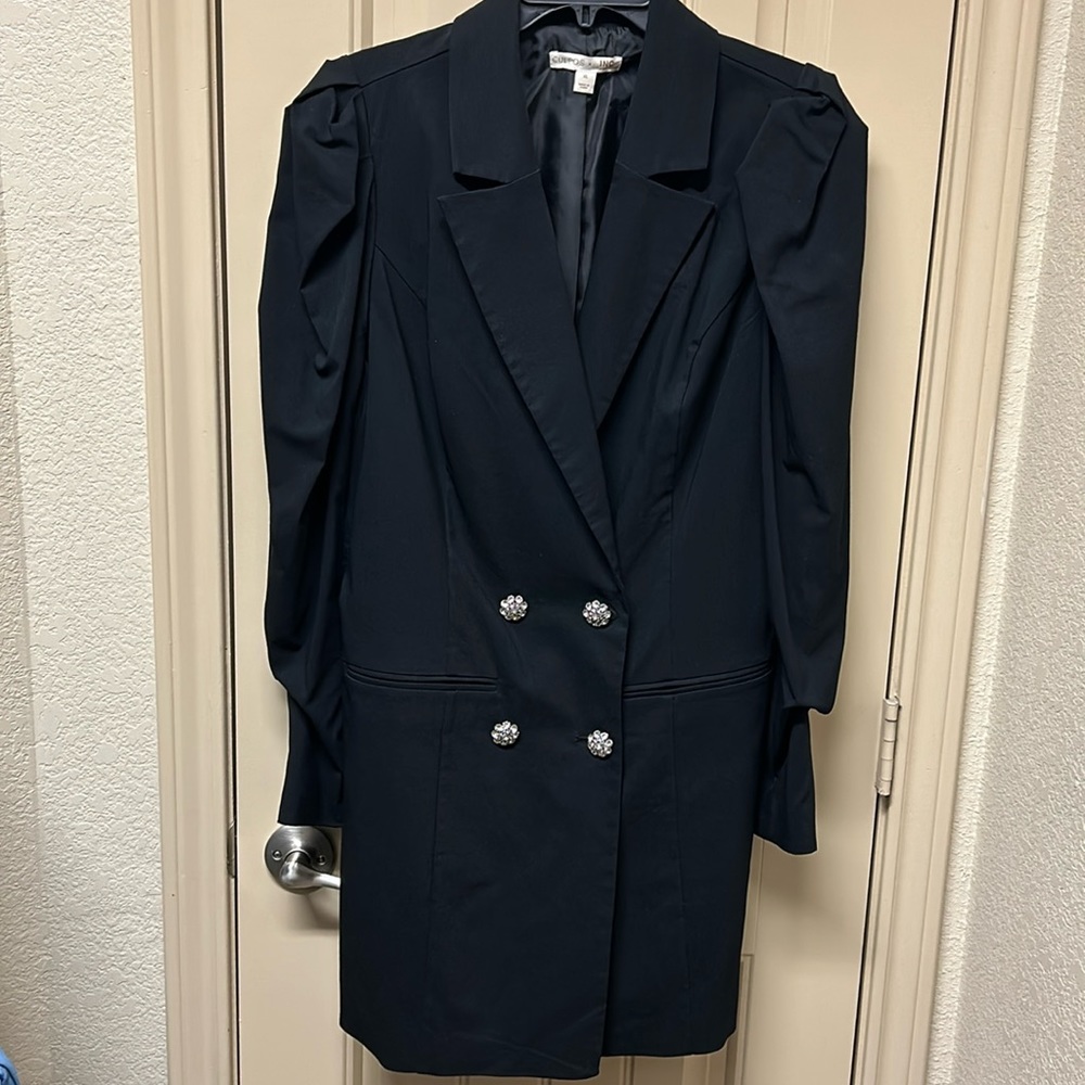 CULPOS x INC Black Blazer Dress